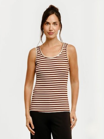 Liberte Essentiel - Top ' NATALIA ' en marrón: frente