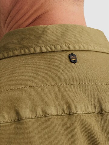 PME Legend Regular Fit Paita 'Shirt jacket with chest pockets and badge on the sleeve' värissä ruskea