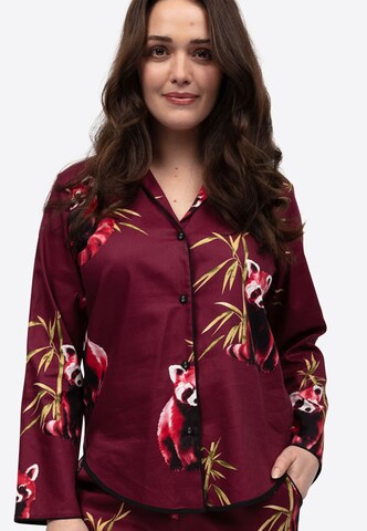 Cyberjammies - Camiseta para dormir 'Yasmin' en rojo: frente