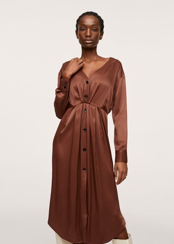 MANGO Sukienka 'NANA' w kolorze brązowy: przód