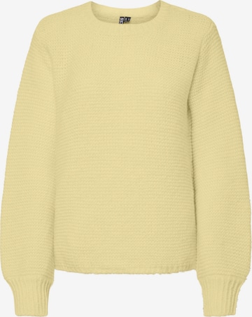 Pullover 'PCRinna' di PIECES in giallo: frontale