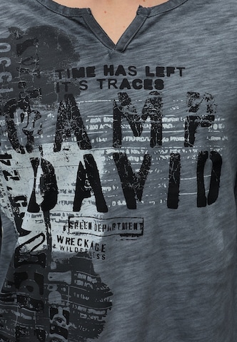 CAMP DAVID Shirt in Grey