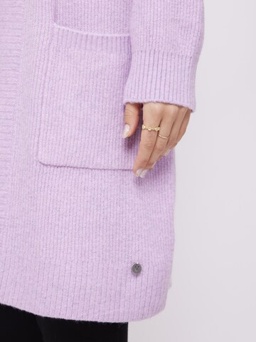 VICCI Germany Knit Cardigan in Purple
