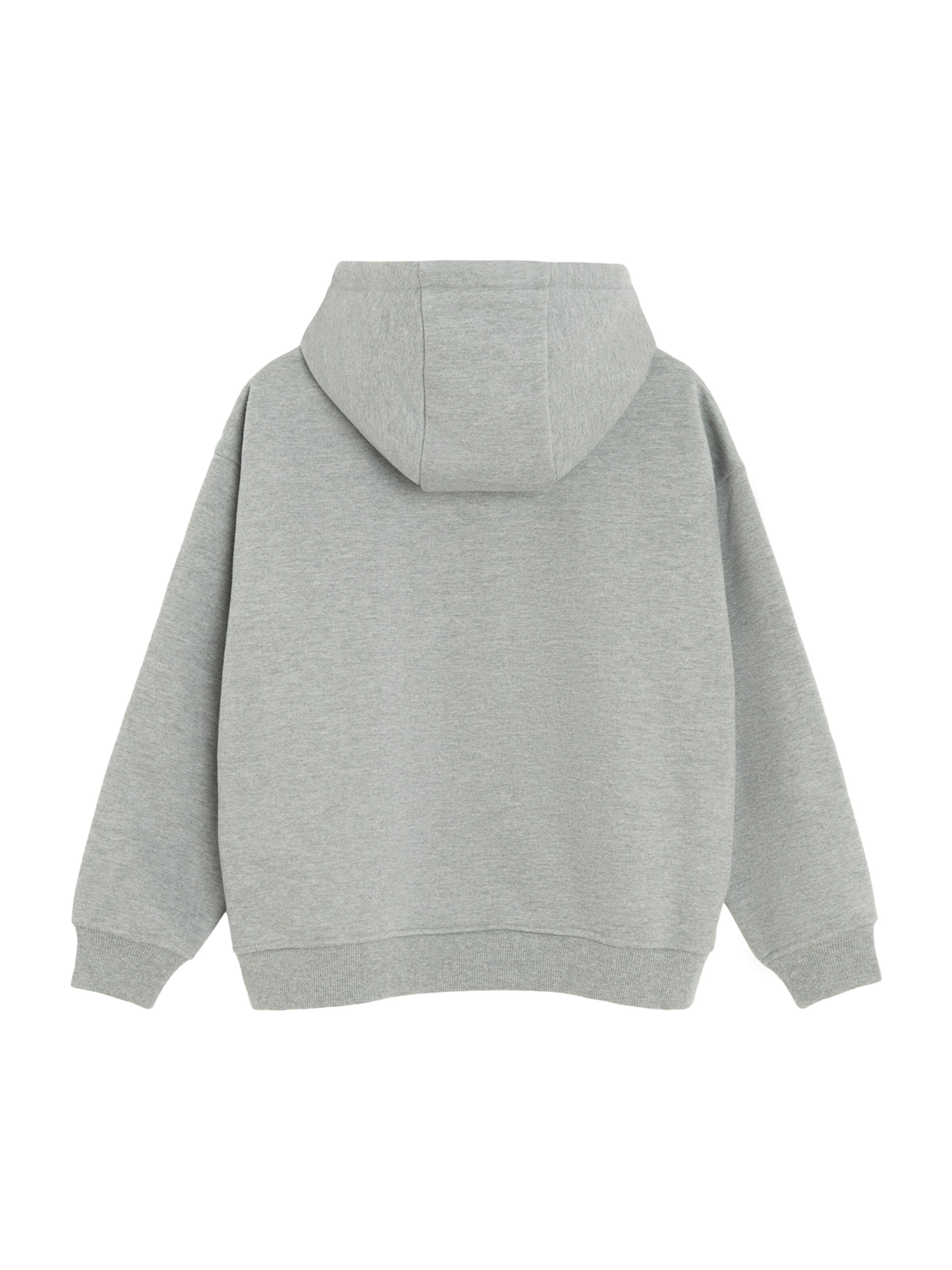 NoWear Hoodie in Grau: Rückseite
