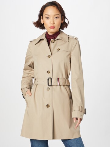 TOMMY HILFIGER Between-Seasons Coat 'Heritage' in Grey: front