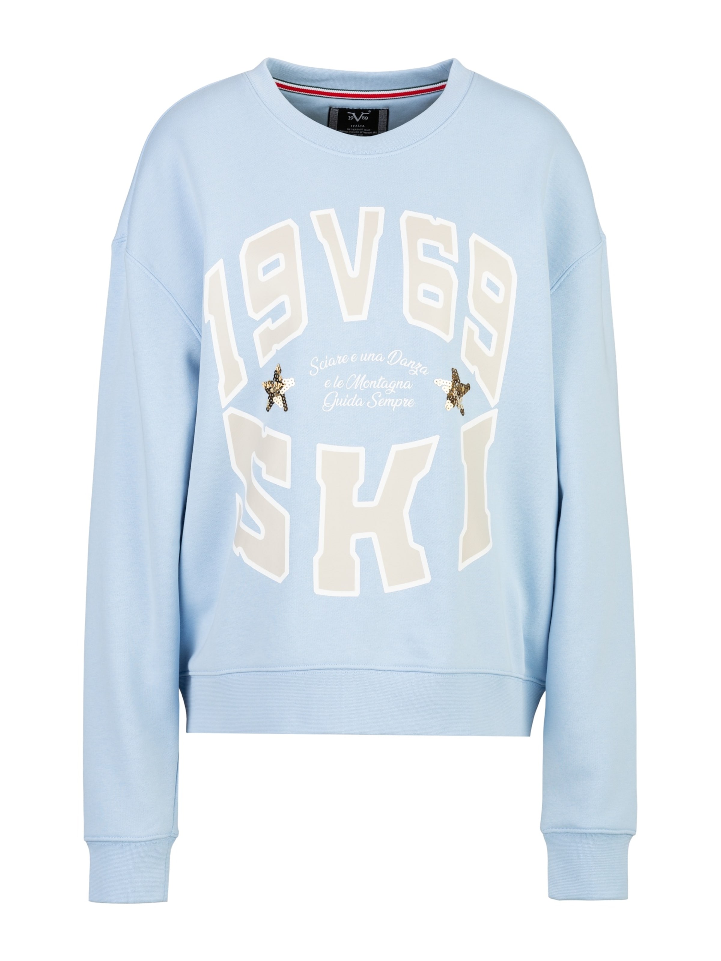 19V69 ITALIA Μπλούζα φούτερ 'Sinja Wintergames' σε μπλε: μπροστά