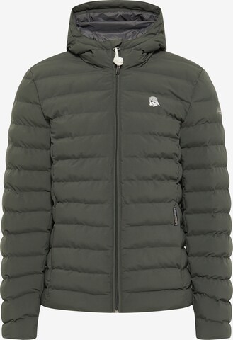 Schmuddelwedda Winter Jacket in Green: front