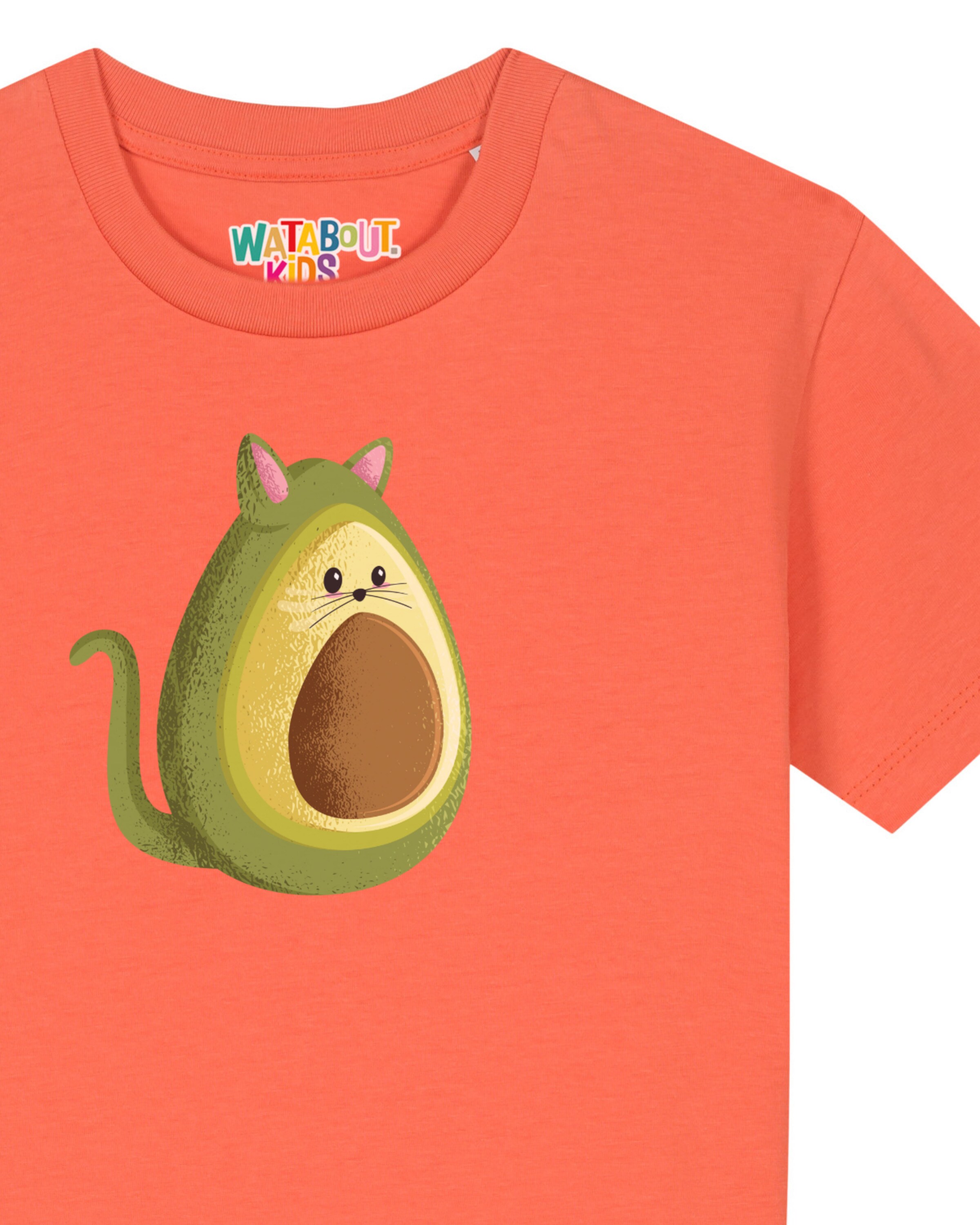 Maglietta 'Avocato' di watabout.kids in arancione