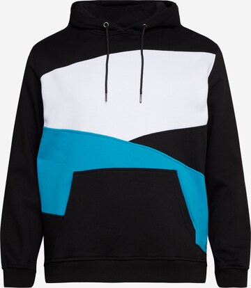 Urban Classics Sweatshirt 'Zig Zag' in Black: front