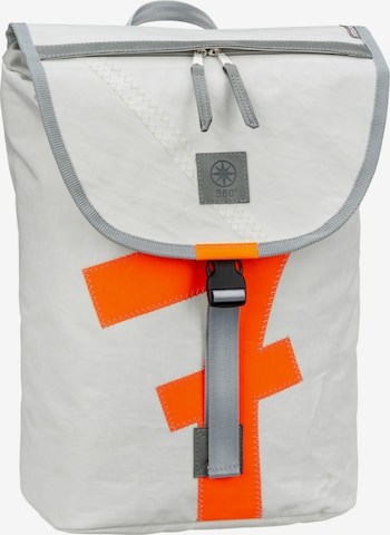 360 Grad Backpack in White: front