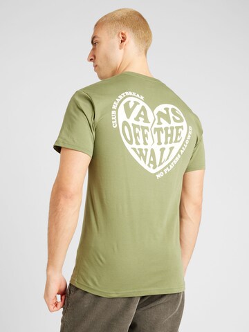 VANS - Camisa 'NO PLAYERS' em verde: frente