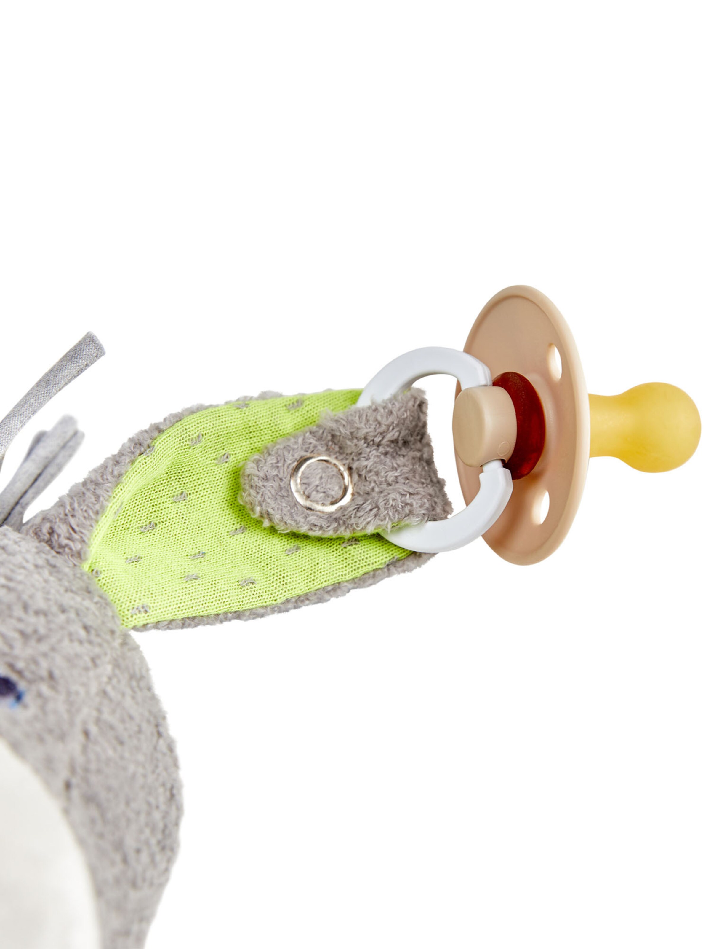 Animaux en peluche ' Schnullertier ' HABA en gris