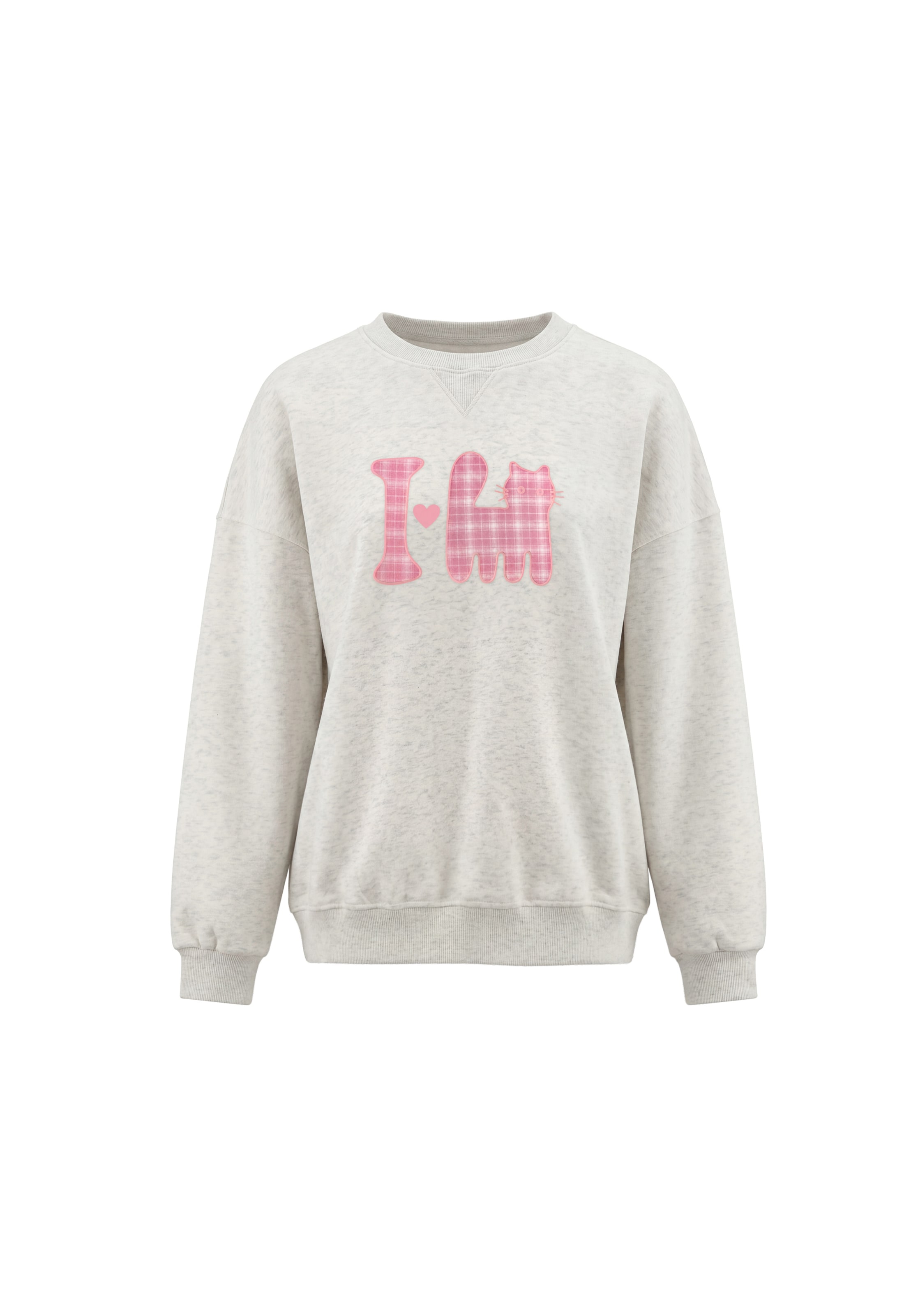 MYMO Sweatshirt in Wit: voorkant