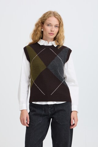 b.young Vest 'SMILLA' i brun: forside