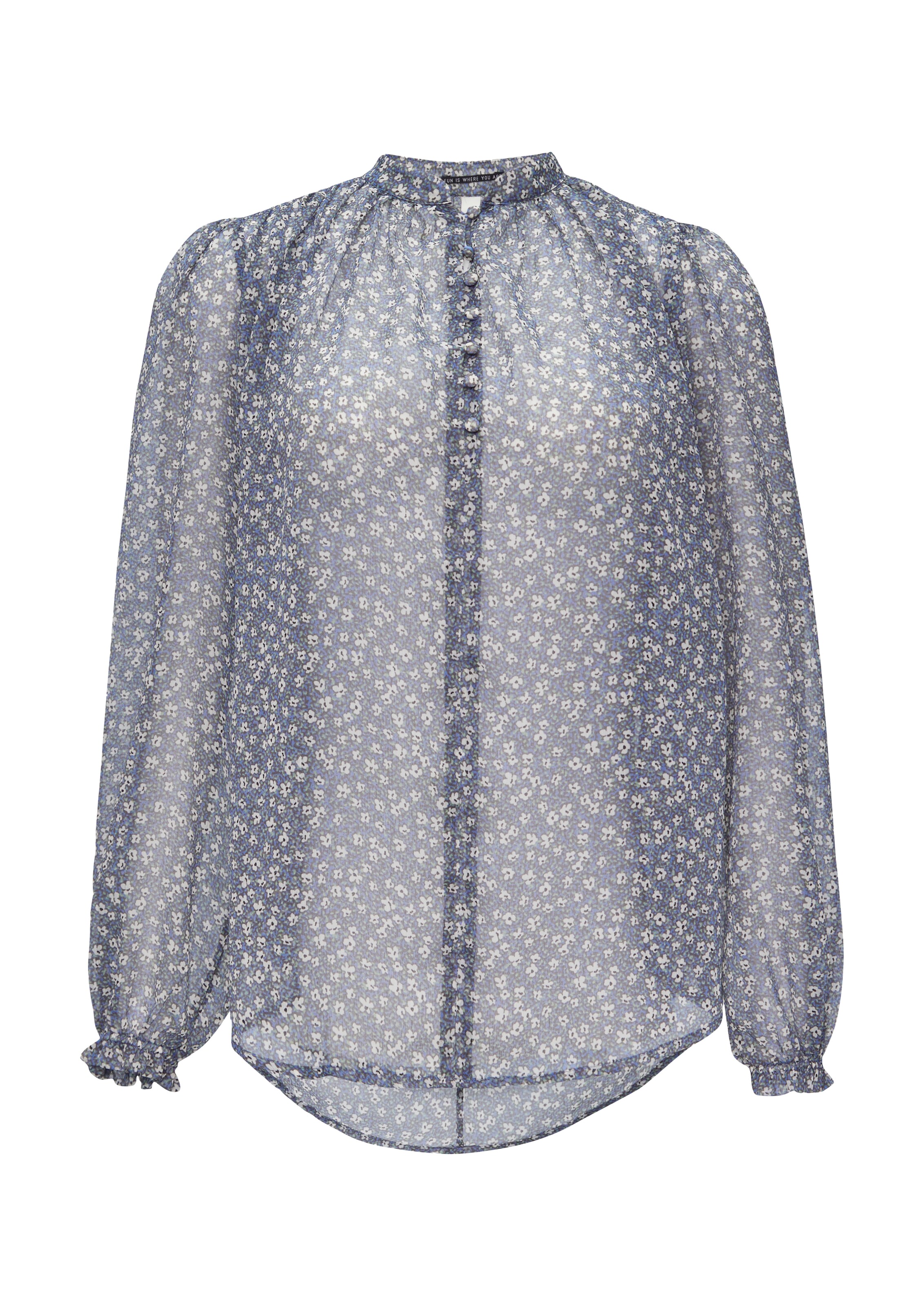 QS Bluse in Grau: Vorderseite