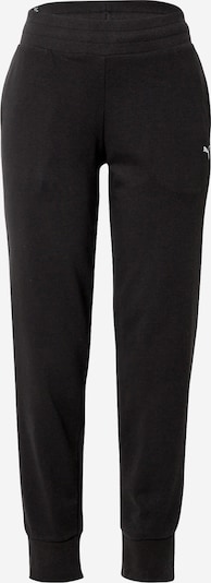 PUMA Спортен панталон 'ESSENTIAL' в черно / бяло, Преглед на продукта