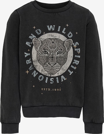 KIDS ONLY Sweatshirt 'LUCINDA' in Black: front