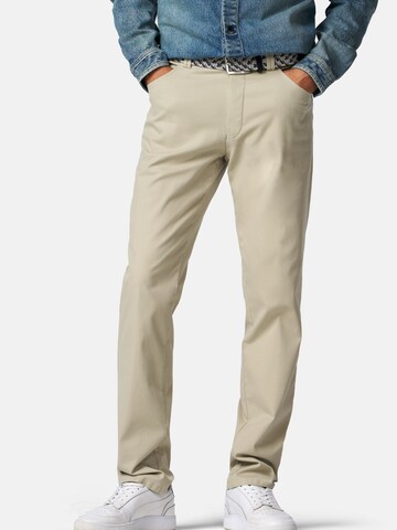 MEYER Regular Chino trousers 'Dublin' in Beige: front