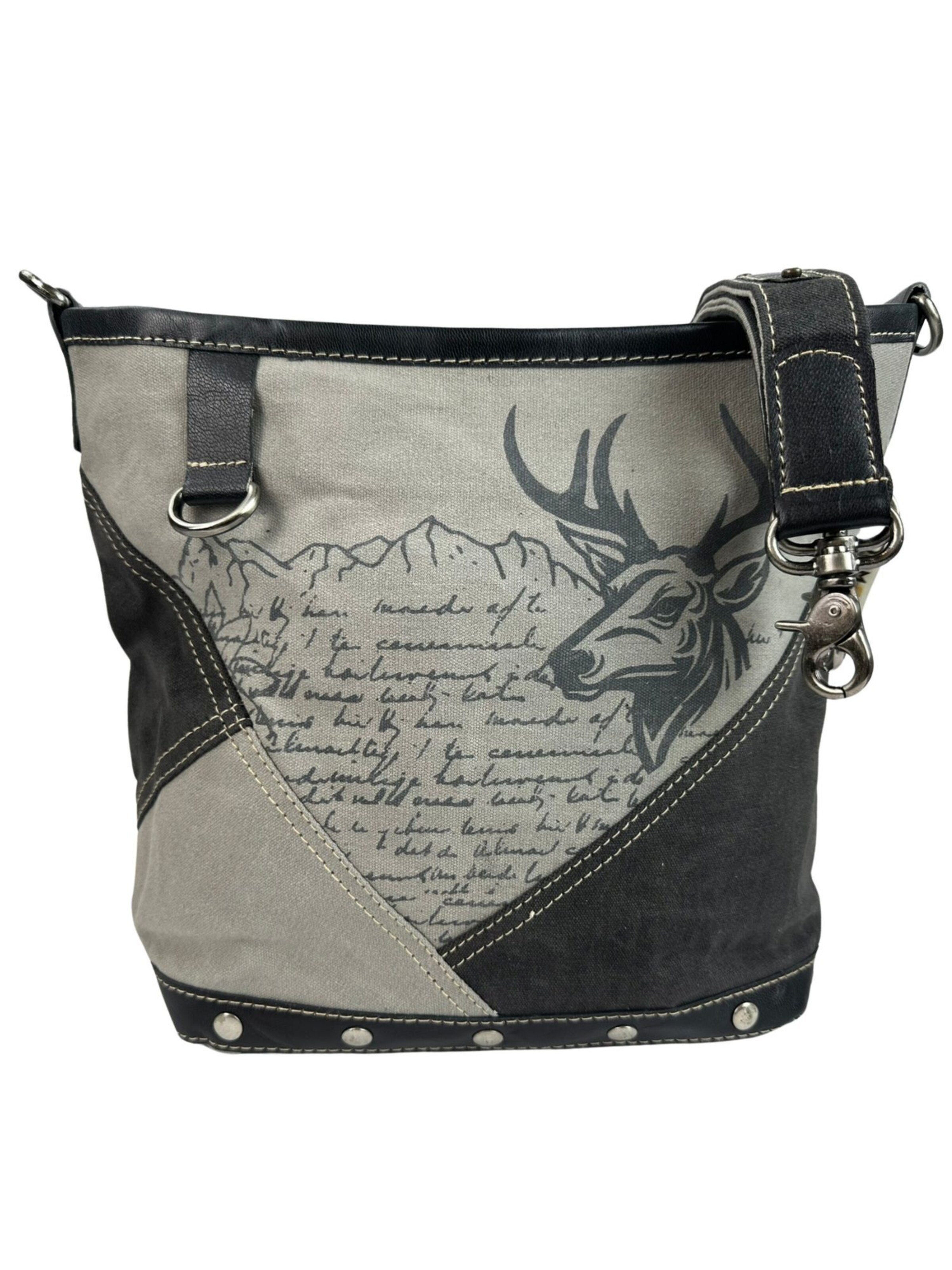 DOMELO Umhängetasche 'Domelo' in Grau: Vorderseite