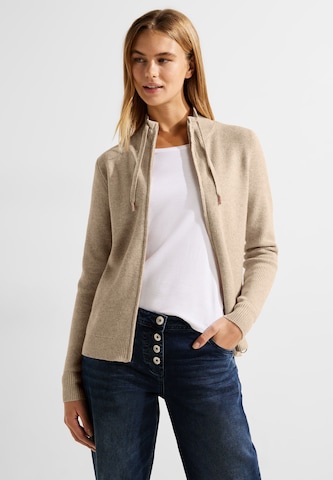 CECIL Knit Cardigan 'Cosy ' in Beige: front