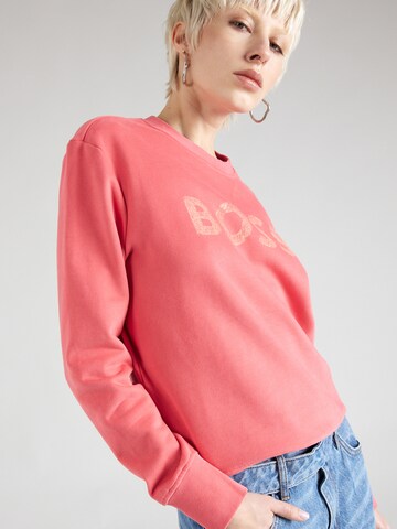 Sweat-shirt 'Ela 6' BOSS Orange en rose