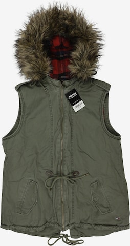 Tommy Jeans Weste M in Grün: Vorderseite