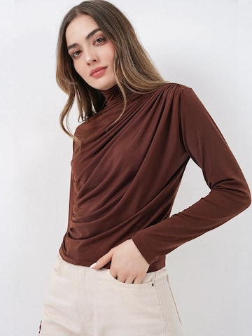Bigdart - Camisa 'Blusen' em castanho