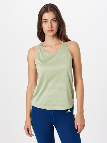 ADIDAS SPORTSWEAR Sporttop 'Parley Adizero Run' in Groen: voorkant