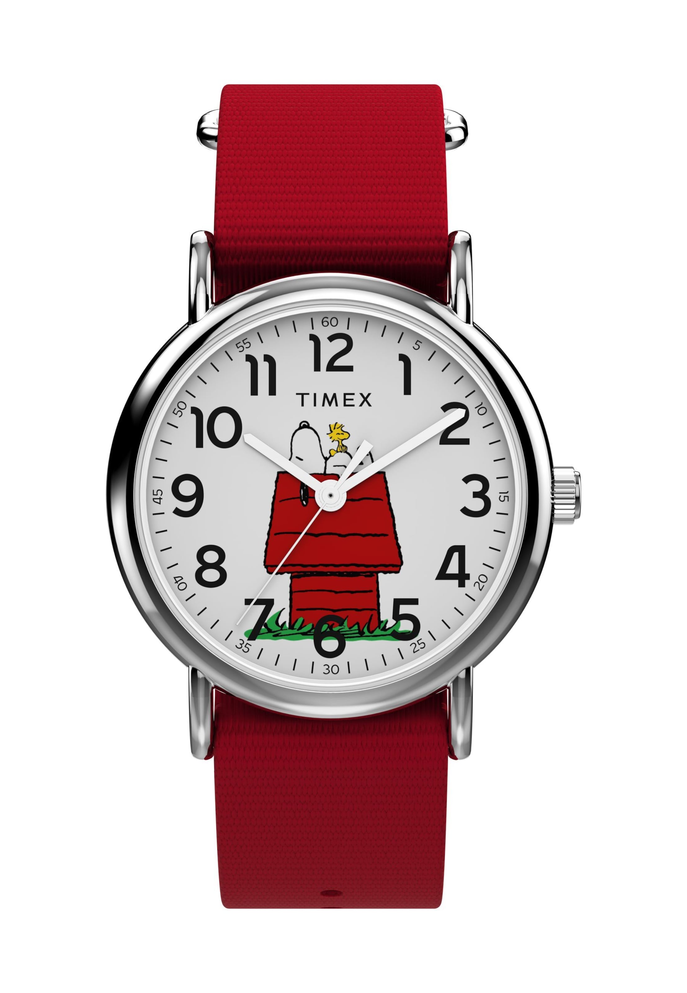 TIMEX Uhr ' Timex x Peanuts® Weekender Snoopy Dancing ' in Rot: Vorderseite