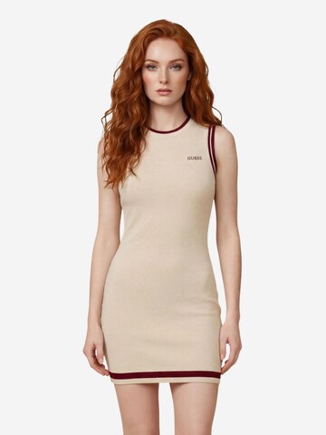 Abito 'GABRY CN SL SHORT DRESS SWTR V6GK04 Z0648' di GUESS in beige
