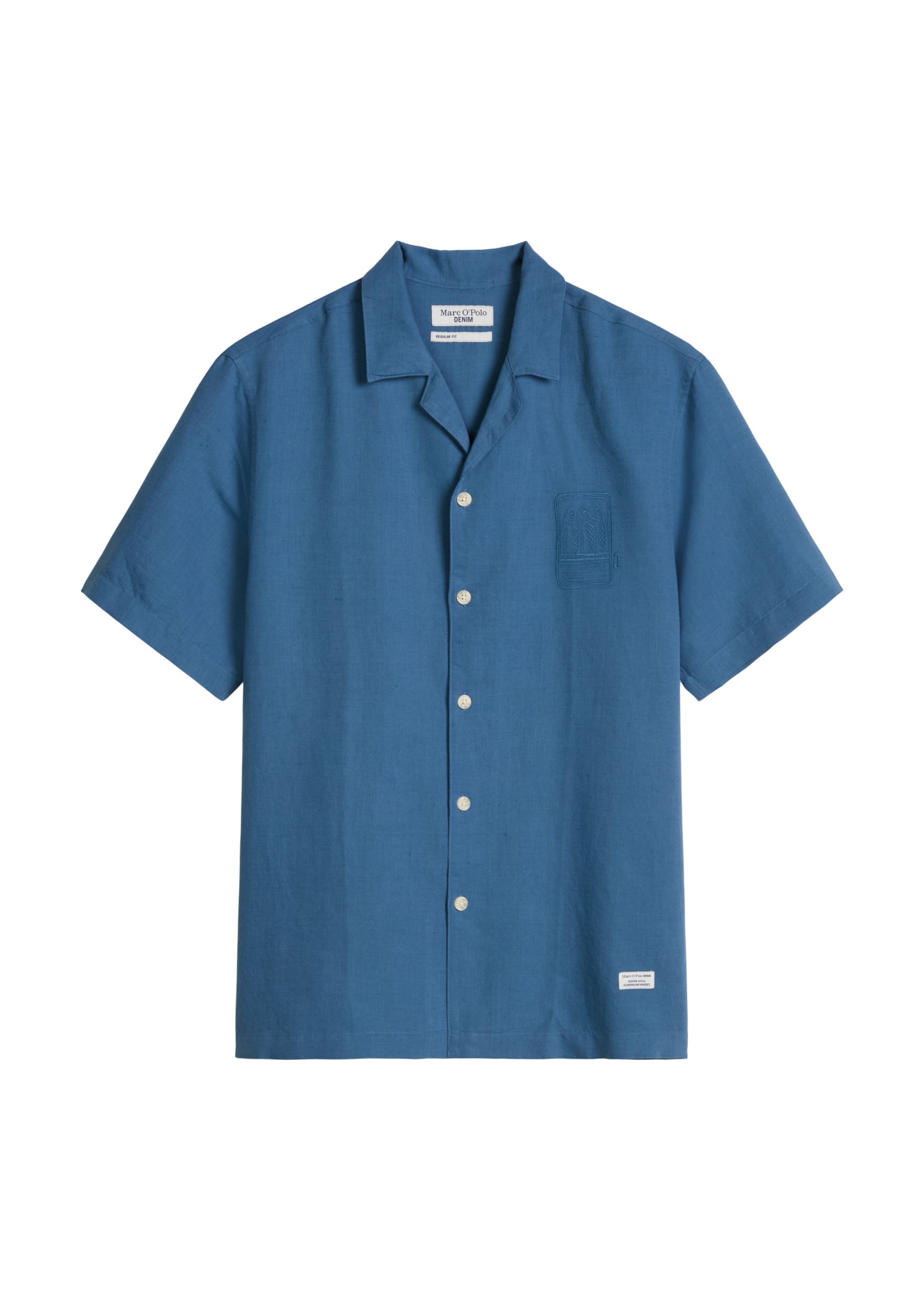 Marc O'Polo DENIM Overhemd in Blauw: voorkant