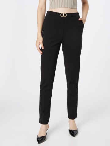 Twinset Regular Pleated Pants in Black: front