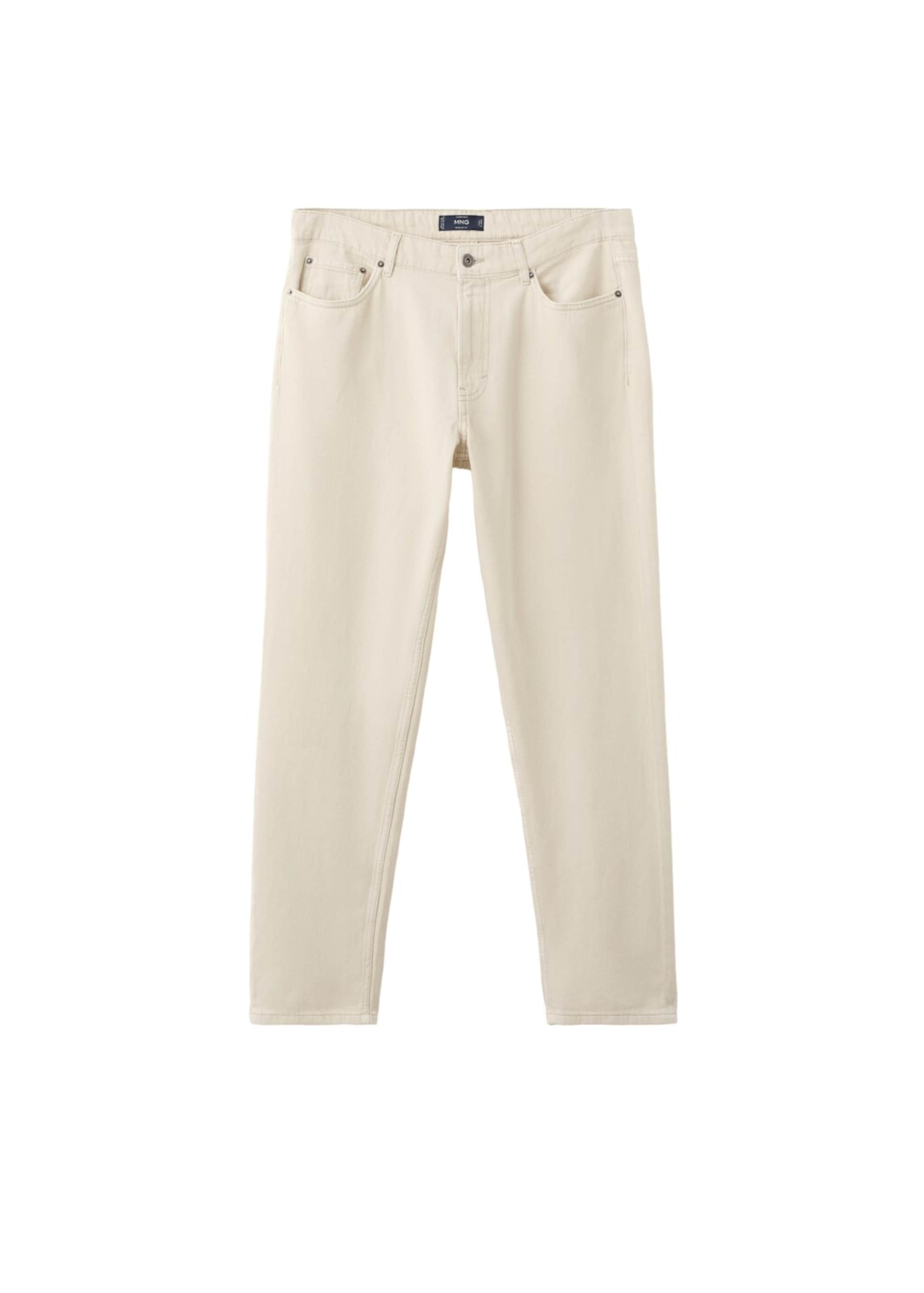 MANGO MAN Regular Jeans 'Lori' in Beige: front