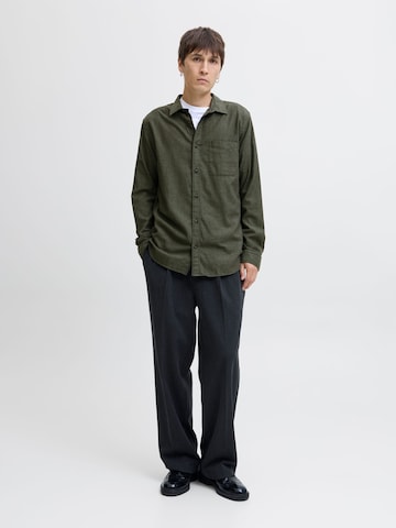 Coupe regular Chemise 'JJECLASSIC' JACK & JONES en vert