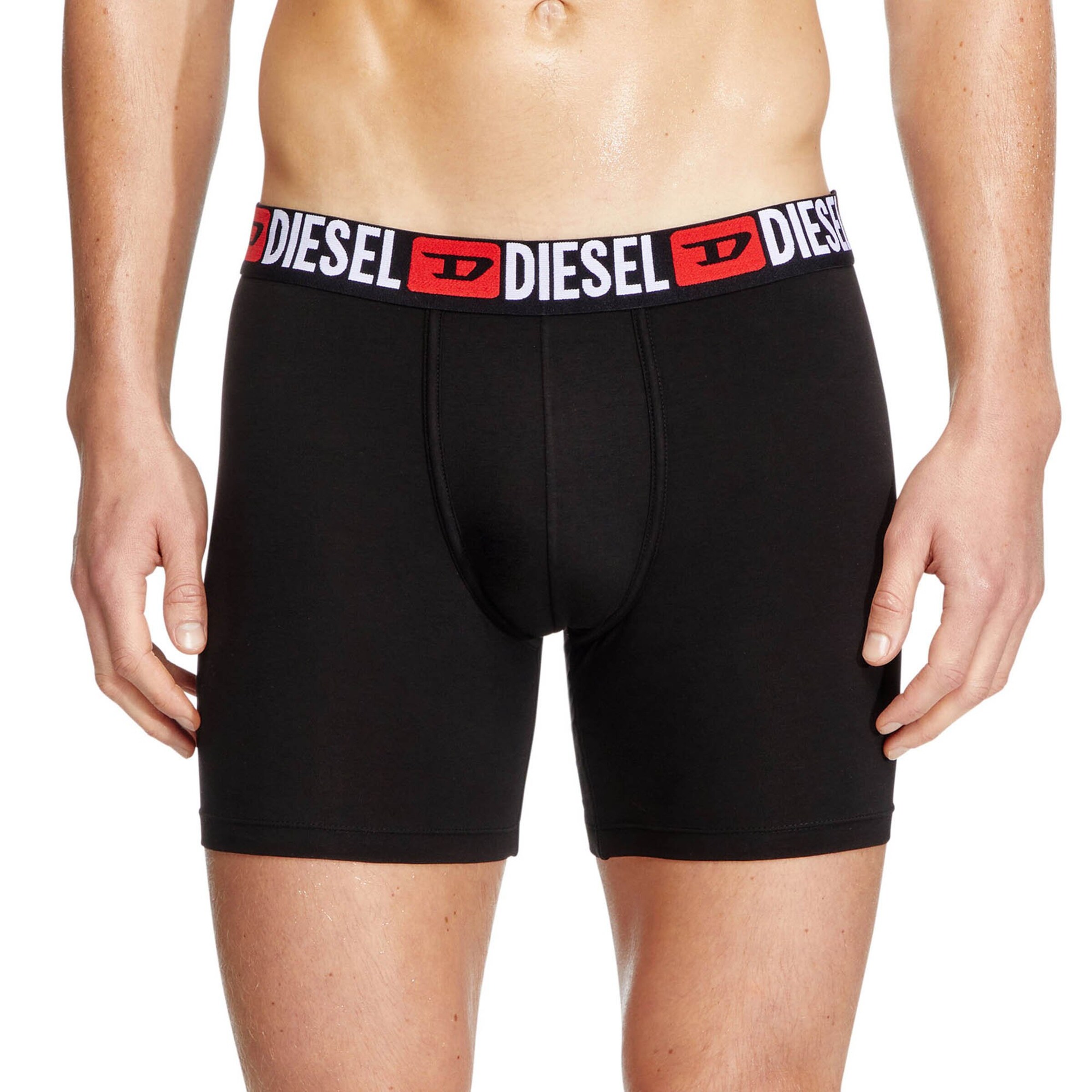 DIESEL - Calzoncillo boxer en negro: frente