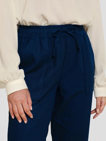 Threadbare Loosefit Broek 'Rosewood' in Blauw