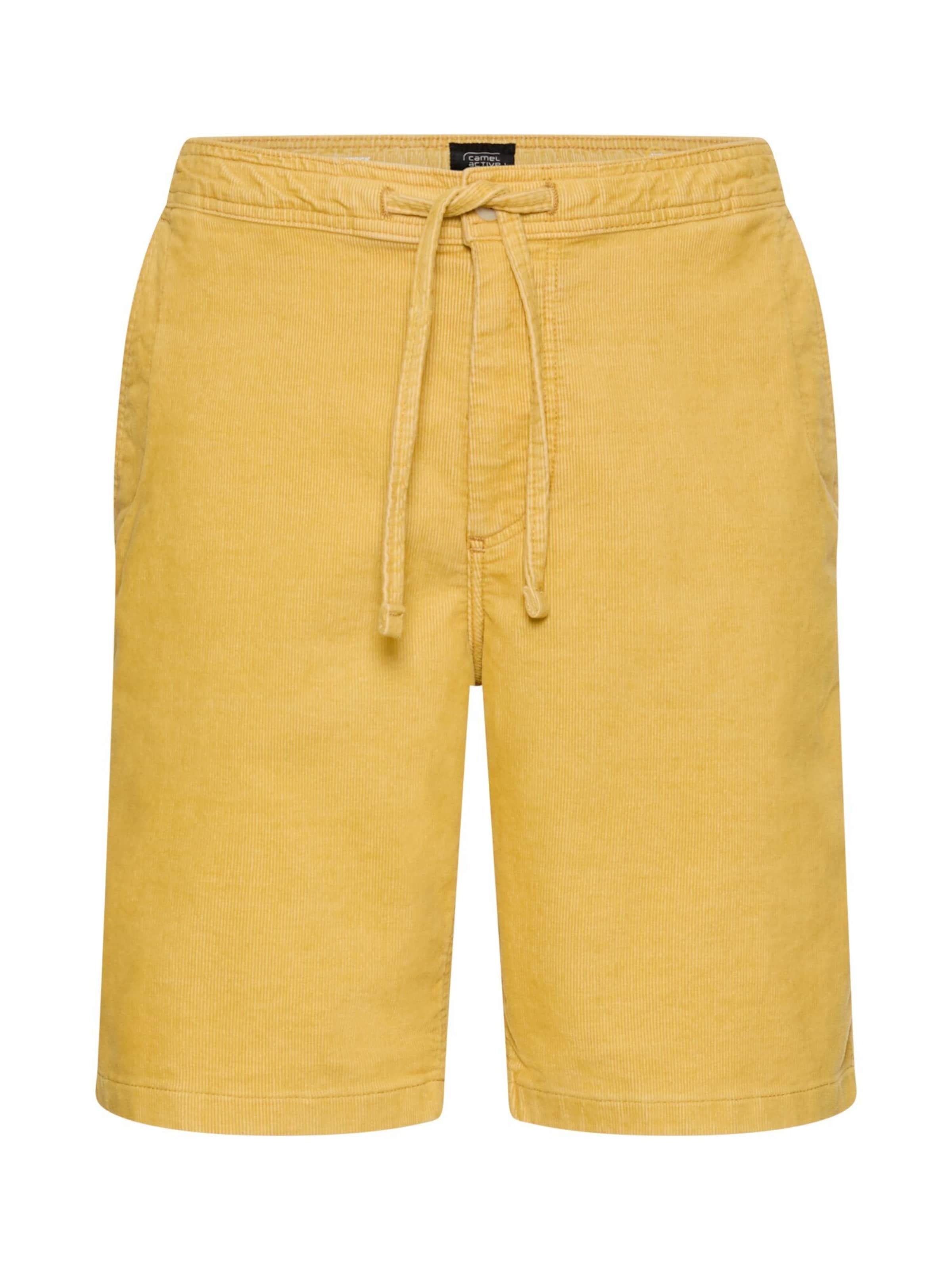 CAMEL ACTIVE Pants in Yellow: front