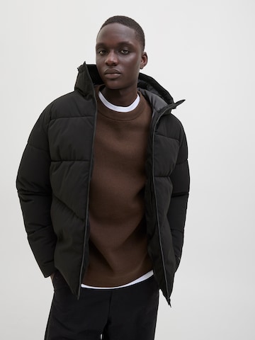 JACK & JONES Зимняя куртка 'JJGlobal' в Черный
