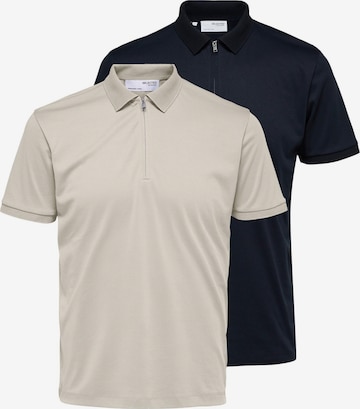 SELECTED Shirt 'Fave' in Beige: front