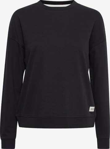 Oxmo Sweatshirt 'GRYNET' in Zwart: voorkant