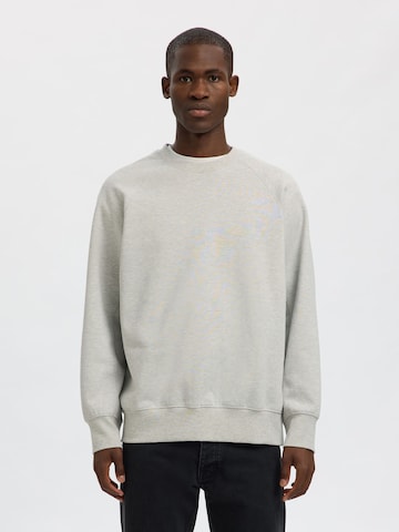 Felpa di SELECTED in grigio: frontale