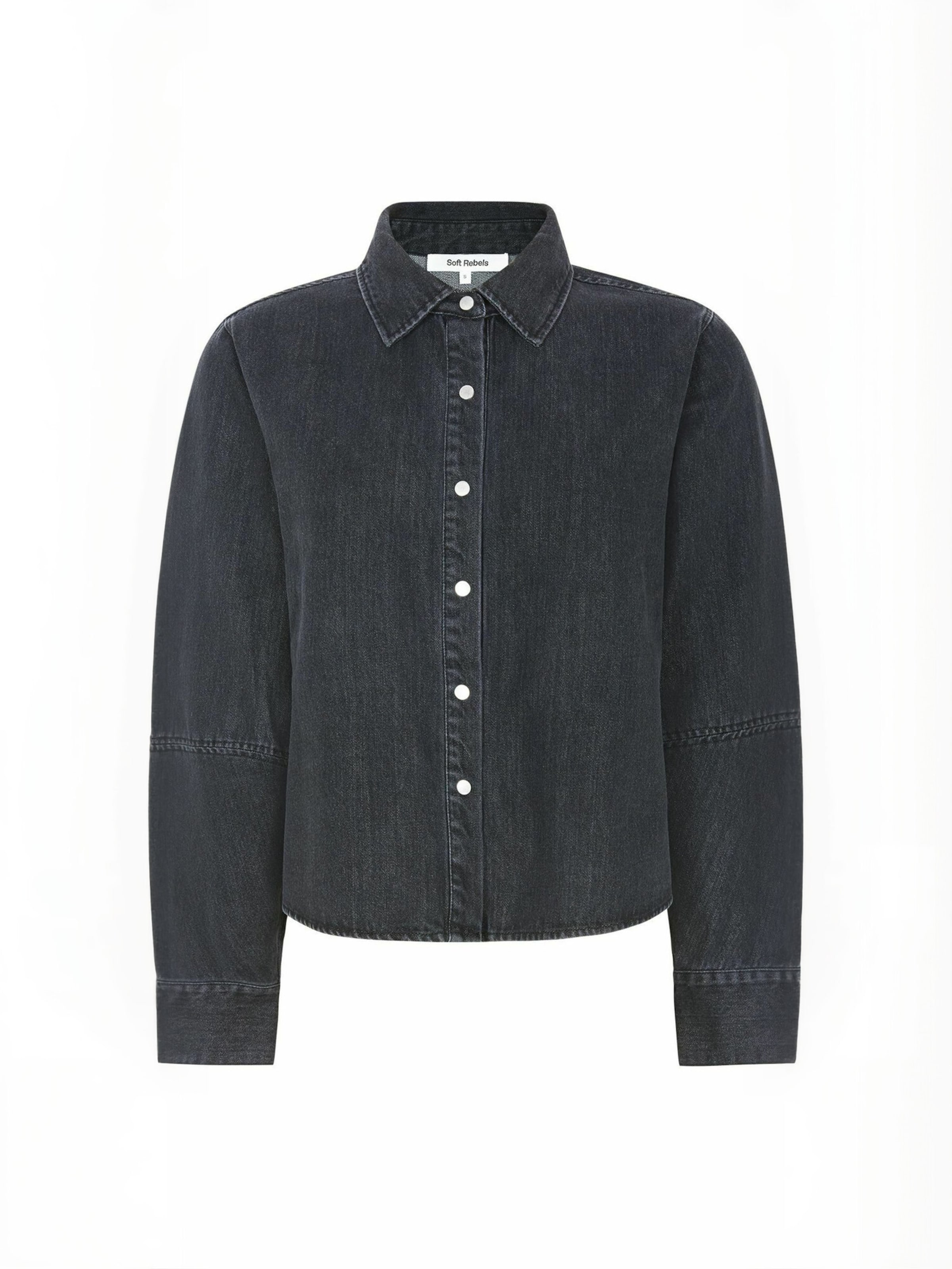 T-shirt ' SRJanet ' Soft Rebels en gris : devant