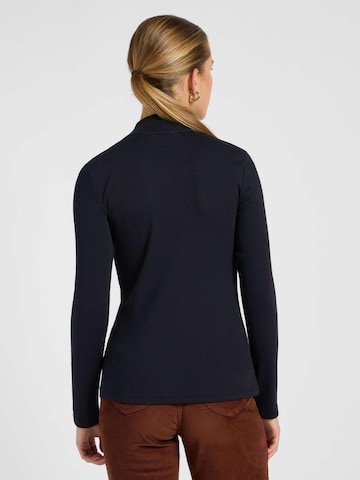 Lee Shirt 'Mock Neck' in Black