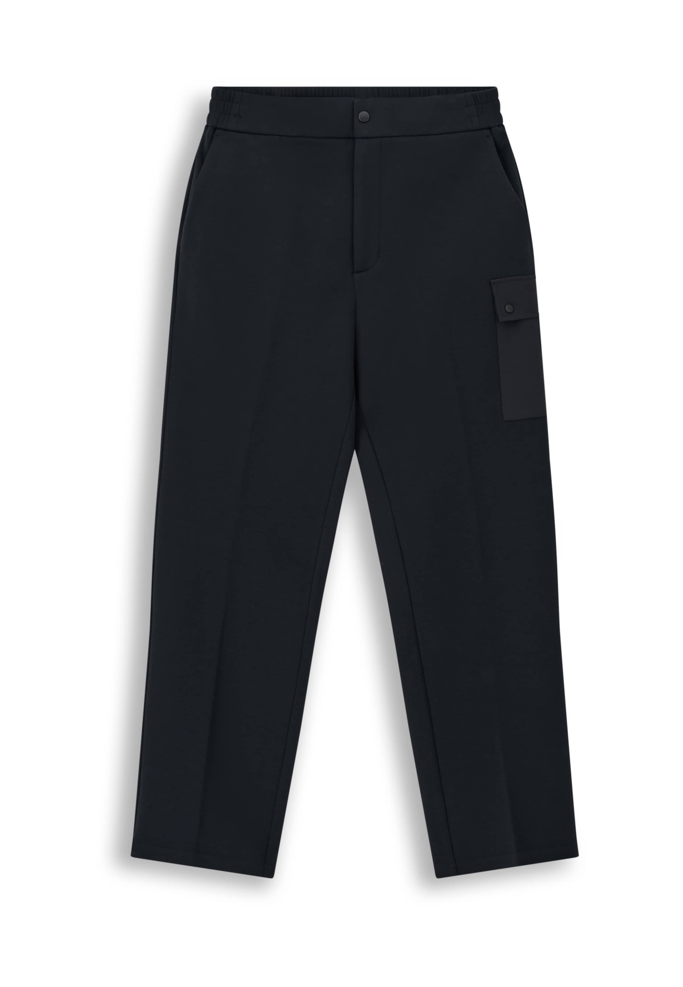 Coupe slim Pantalon chino Boggi Milano en noir : devant