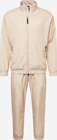 EA7 Emporio Armani Trainingsanzug 'TUTA' in Beige: predná strana