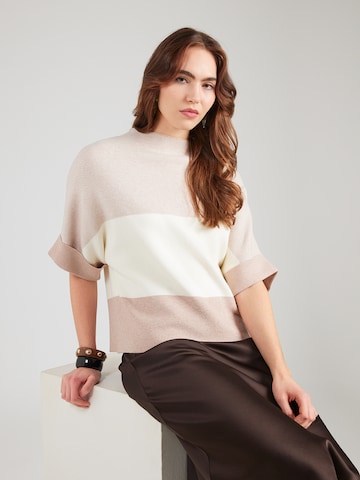 MORE & MORE Sweater 'Dollman' in Beige: front
