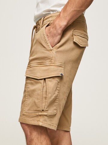 Pepe Jeans Regular Cargo Pants 'JARED' in Brown