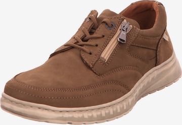 WALDLÄUFER Athletic Lace-Up Shoes in Brown: front