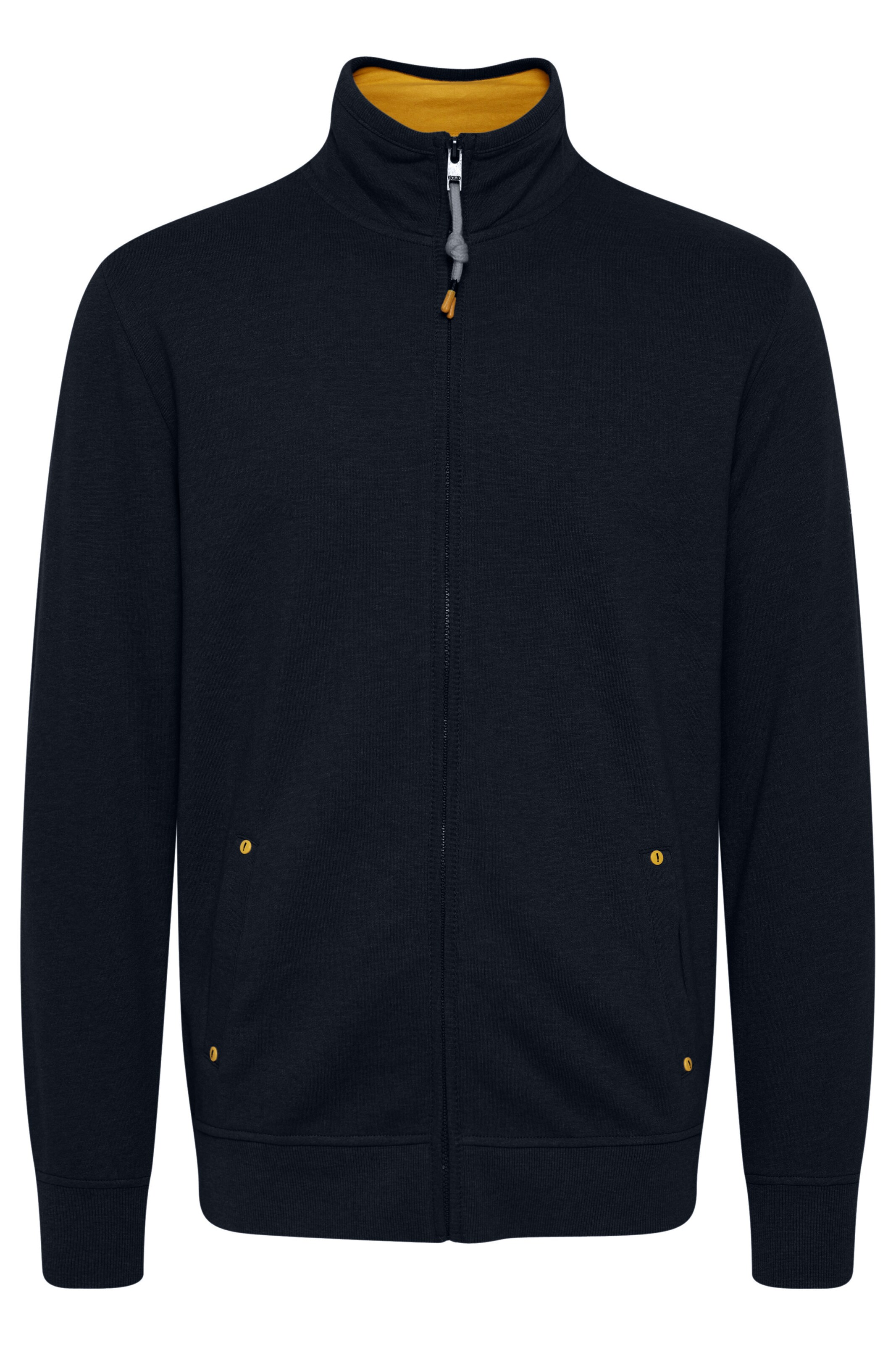 !Solid - Casaco em moletão 'KARIM' em azul: frente