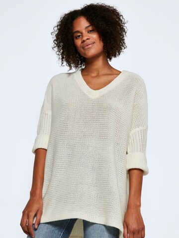 Pullover extra large 'VERA' di Noisy may in beige